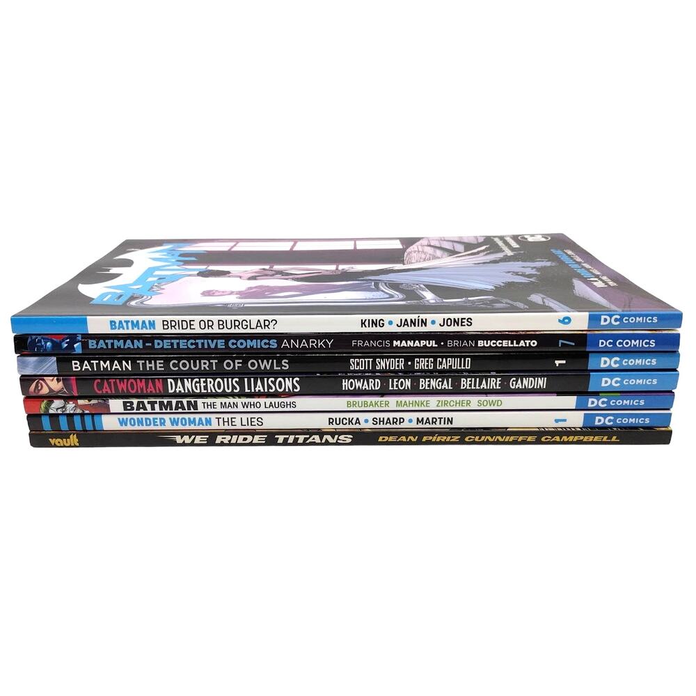 7 DC TPB Lot 4 Batman Catwoman Wonder Woman We Ride Titans Court of Owls NEW DC